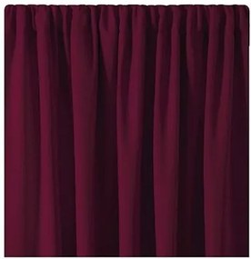 AmeliaHome Blackout Oxford Pleat függöny, bordó, 140 x 245 cm