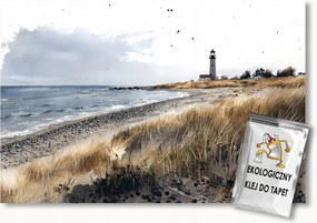 Fotótapéta Flizelina Tájkép Tenger Tengerpart Világítótorony 152,5x104 ragasztó