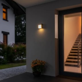 Brilagi - LED Kültéri fali lámpa TERNI LED/12W/230V szürke IP44