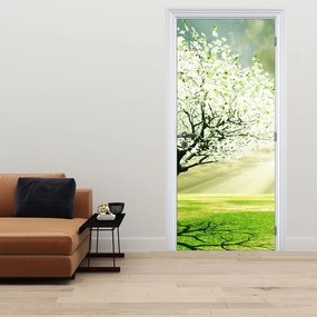 Fotótapéta ajtóra - Fa a réten (95x205cm)