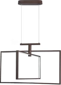 DOMENOLED 593 Modern Led Függesztett Lámpa Fehér, Barna LED IP20