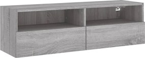 vidaXL szürke sonoma színű szerelt fa TV-szekrény 100 x 30 x 30 cm