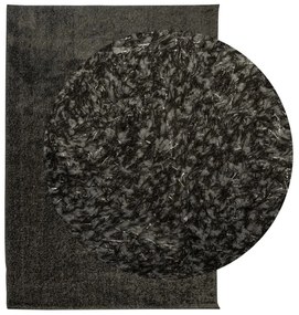 ISTAN antracitszürke hosszú szálú fényes szőnyeg 160 x 230 cm