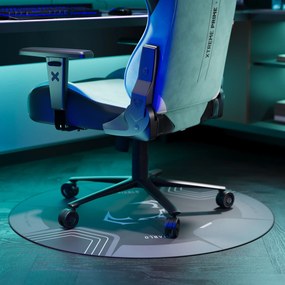 Csúszásmentes védőszőnyeg gamer székhez, fekete-szürke