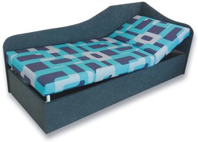 Egyszemélyes ágy (dívány) 90 cm Abigail (Gusto 4A + szürke 81) (J). 793059