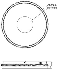 Globo 48563-30S - LED dimmelhető mennyezeti lámpa SHIRLEY 30W/230V 2700–6500K átm. 41 cm + távirányító