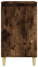 Füstös tölgy színű szerelt fa éjjeliszekrény 40x35x70 cm