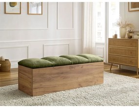 Zöld-natúr színű pad Kumo – Bobochic Paris