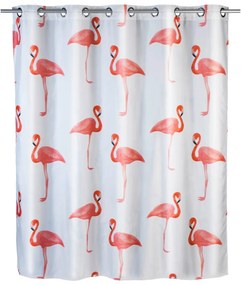 Flex Flamingo zuhanyfüggöny, Weko, 180x200 cm, 100% poliészter, többszínű