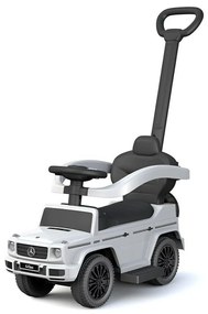 Baby Mix Mercedes Benz G-Class futóbiciklivezetőrúddal, fehér