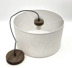 Brilagi - LED ANTHONY függeszték 1xE27/60W/230V tölgy-dió/fehér