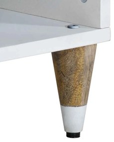tömör mangófa TV-szekrény100x33,5x46 cm