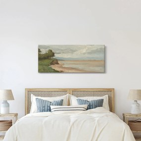 Kép - Jean-Baptiste-Camille Corot, Beach Near Etretat, reprodukciók (120x50 cm)