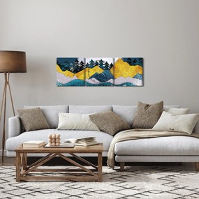 Kép - sarki táj (órával) (90x30 cm)