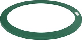 HOMCOM Trambulin Élsapka Védőháló Időjárásálló Ponyva Létra Élborítás: Ø 244cm Zöld | Aosom