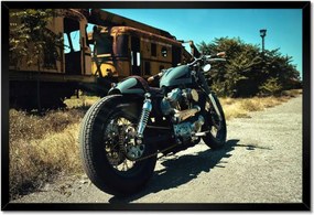 Poszterek keretben 60x40 Klasszikus motorkerékpár Motor