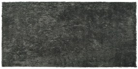 Sötétszürke hosszú szálú szőnyeg 80 x 150 cm EVREN Beliani