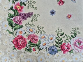 Nagy Abrosz 140x260 cm gobelin Mintaválaszték réti virágokkal