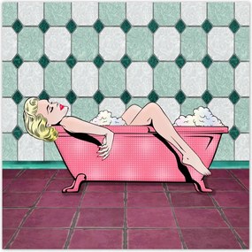 Poszterek 30x30 Marylin Monroe a kádban