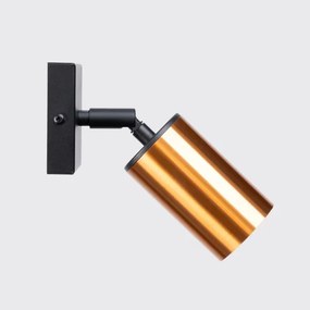 Sollux SL.1374 - Fali spotlámpa WINX 1xGU10/10W/230V fekete/réz