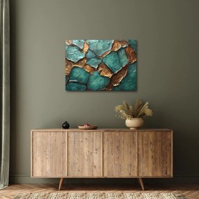 Kép - Zöld-arany festés (70x50 cm)