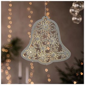 Solight 1V296 - LED karácsonyi dekoráció 9xLED/2xAA meleg fehér harangocska