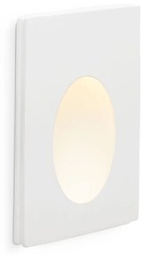 FARO PLAS-1 beépíthető lámpa, gipsz, fehér, 3000K melegfehér, beépített LED, 1W, IP20, 63281