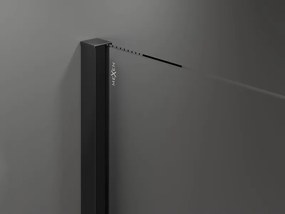 Mexen Velar, nyílásba tolóajtó Walk-In 140 cm, 8 mm átlátszó üveg, fekete matt, 871-140-000-03-70