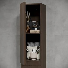 KENWOOD 186 cm-es fürdőszobai szekrény, dió