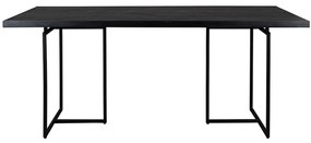 Class étkezőasztal, fekete akác furnér, 220 cm