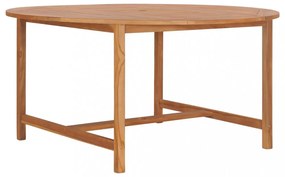 tömör tíkfa kerti asztal 150 x 76 cm