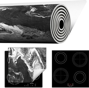 Tűzhelyvédő Szőnyeg Feltekerhető Asztallap 50x52 szürke márvány