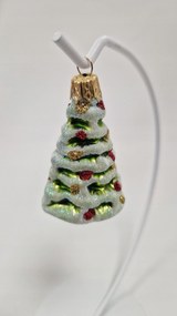 Karácsonyfadísz üvegből Karácsonyfa zöld