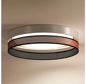 Duolla- LED Mennyezeti lámpa ROLLER DUO SHINY LED/24W/230V átm. 45 cm fehér/réz