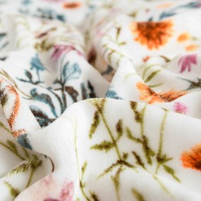 Mikroplüss ágyneműhuzat HERBALIS krémszínű Ágyneműhuzat mérete: 70 x 90 cm | 140 x 200 cm