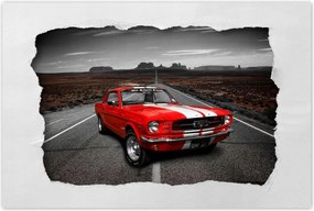 Poszter 60x40 Piros Ford Mustang