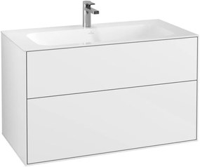 Villeroy &amp; Boch Finion szekrény 99.6x49.8x59.1 cm Függesztett, mosdó alatti fehér F02000GF