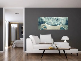 Kép - Téli világ egy bögrében (120x50 cm)