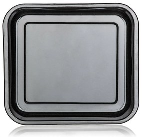 Bankett Zománc sütőedény CULINARIA Fekete 41 x 37x 4 cm