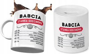 Nagyinak Bögre Ajándék persely szett fényképes nyomtatással