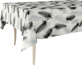 Abrosz Vastag Poliészter Bézs Szürke Fekete Csillámos Toll 110x140