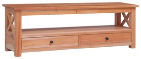 tömör mahagóni TV-szekrény 120 x 30 x 40 cm