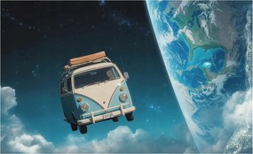 Dekoratív fotótapéta falra Könnyű összeszerelés Utazás kozmosz 416x254 Ragasztó