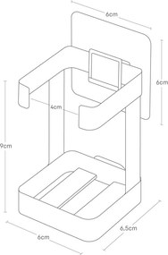 Fekete fém bőrápoló eszköz tartó Film Hook – YAMAZAKI