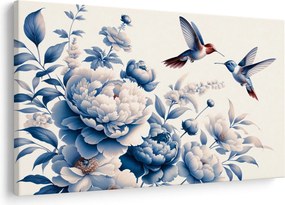 Kép - Kolibrik a virág felett (90x60 cm)