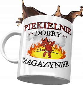 Raktáros bögre Pokolian Jó Raktáros Nyomtatott Fotóval