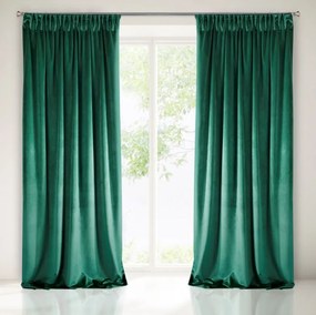 Zöld színű sötétítő függöny Hossz: 300 cm