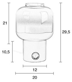 Moody fehér asztali lámpa - Zuiver