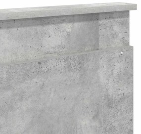 Fejtámla fejtámlával Beton Szürke 180 cm Faanyag