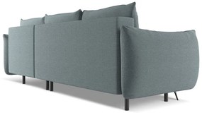 Világoskék sarokkanapé (jobb oldali) Malie – Makamii